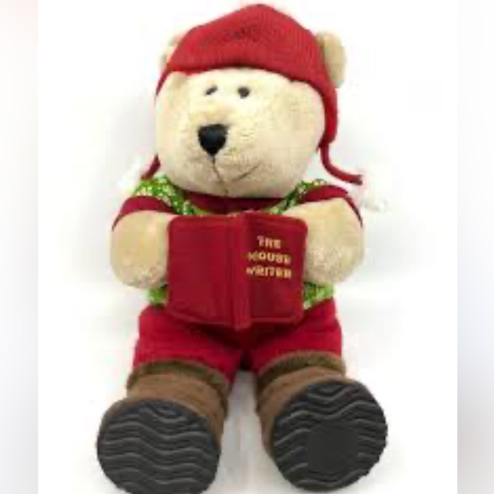 Starbucks Bearista Bear Mouse Writer Book 2010 97th Edition Winter Plush